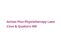  Action Plus Physiotherapy Sports & Hand Clinic in Lane Cove NSW